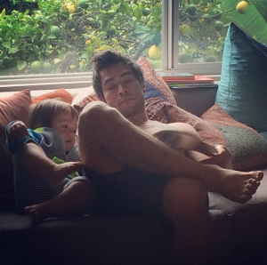 Here's baby Syd and Dice enjoying some quality time together.
