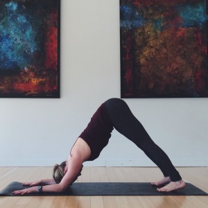 Straighten the legs out as much as you can and shift your gaze to the back of the mat.
